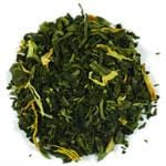 Frontier Bulk Mango Green Tea C02 Decaf. Organic Fair Trade  1 lb.