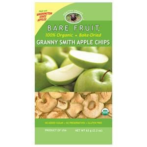 Bare Fruit Apple Chips, Granny Smith, Dried, Organic - 2.2 ozs.