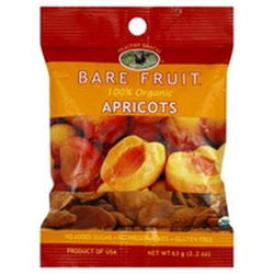 Bare Fruit Apricots, Dried, Organic - 2.2 ozs.