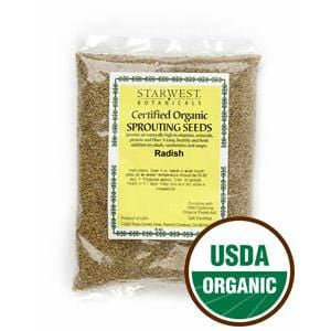 Starwest Radish Sprouting Seeds, Organic - 4 ozs.