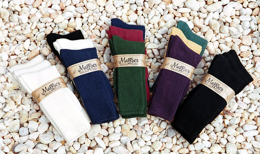 Maggie's Organics Crew Socks N/N/B Adult 10-13 Organic - 3 pk.