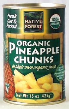 Native Forest Pineapple Chunks Organic - 6 x 14 ozs.