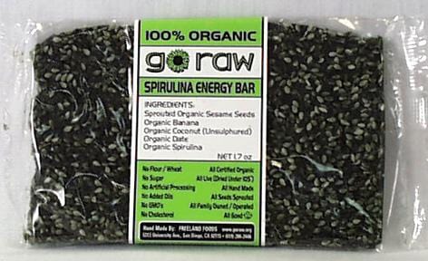 Go Raw Spirulina Energy Bar - 25 x 1.25 ozs.
