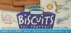 Healthy Times Vanilla Teeth Biscuit Organic - 12 x 7 ozs.