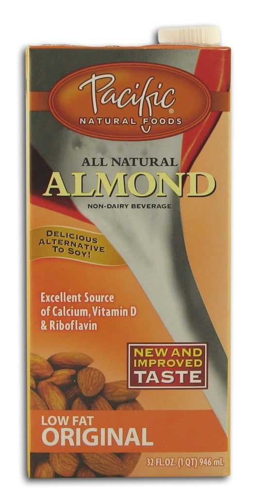 Pacific Foods Almond Beverage Low Fat Original - 12 x 32 ozs.