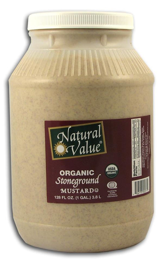 Natural Value Stone Ground Mustard Organic - 1 gallon