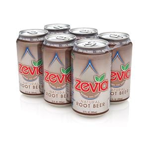Zevia LLC Ginger Root Beer Diet Soda - 24 x 12 ozs.