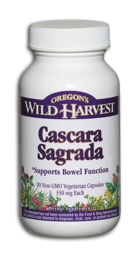 Oregon's Wild Harvest Cascara Sagrada - 90 veg caps