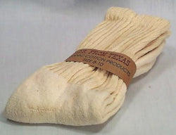 SOS from Texas Crew Socks Natural 8-10 Organic - 1 pair