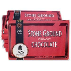 Taza Chocolate Bar, Dark 70%, Stoneground, Organic - 10 x 3 ozs.