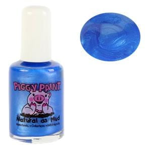 Piggy Paint Nail Polish, Tea Party for Two, Bright Blue Shimmer - 0.5 ozs.