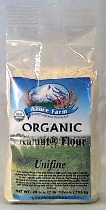 Azure Farm Kamut Flour (Unifine) Organic - 4 x 28 ozs.