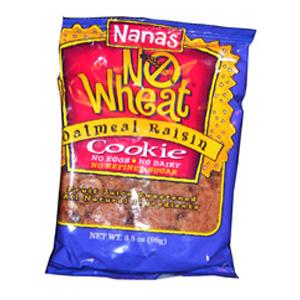 Nana's Cookies No Wheat Oatmeal Raisin Cookie - 12 x 3.5 ozs.