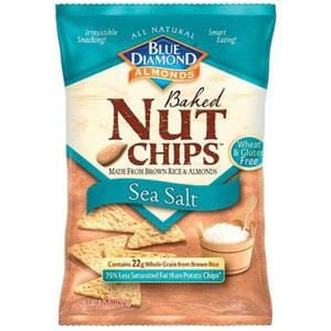 Blue Diamond Nut Chips, Sea Salt - 12 x 4.25 ozs.