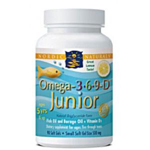 Nordic Naturals Omega-3-6-9-D Junior - 90 softgels