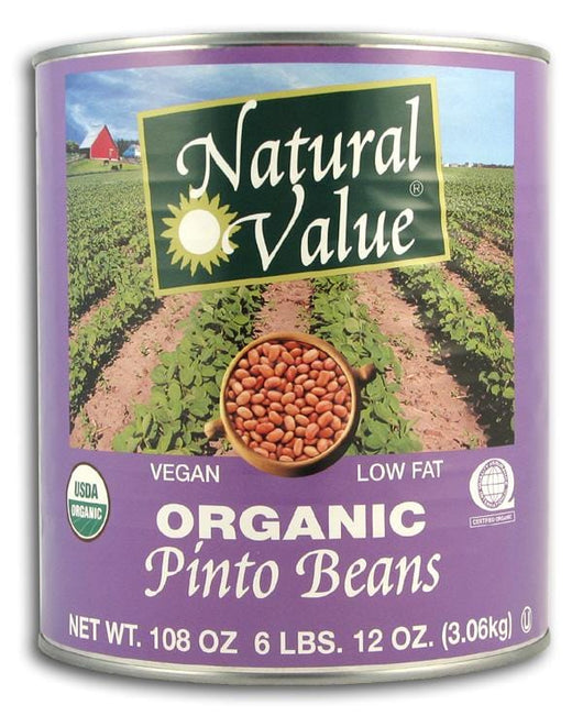 Natural Value Pinto Beans (BIG can) Organic - 108 ozs.