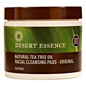 Desert Essence Facial Cleansing Pads with Tea Tree - 50 pads