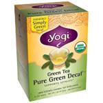 Yogi Tea Green Tea (w/ caffeine) Pure Green Organic Decaffeinated 16 ct