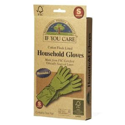 If You Care Household Gloves, Cotton Flock Lined, Small - 12 x 1 pair