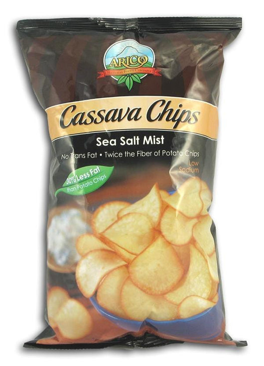 Arico Natural Foods CrispRoot Cassava Chips Sea Salt Mist Low Salt - 12 x 5 ozs.
