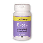 Thompson Vitamin E 400 with Mixed Tocopherols 400 I.U. 30 softgels