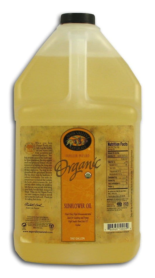 Napa Valley Sunflower Oil Organic - 4 x 1 gallon