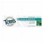 Tom's of Maine Peppermint SLS-free 4.7 oz Clean & Gentle Care Anticavity
