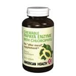 American Health Chewable Papaya Enzyme with Chlorophyll 600 tabs