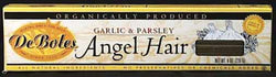 DeBoles Angel Hair Garlic & Parsley Organic - 3 x 8 ozs.