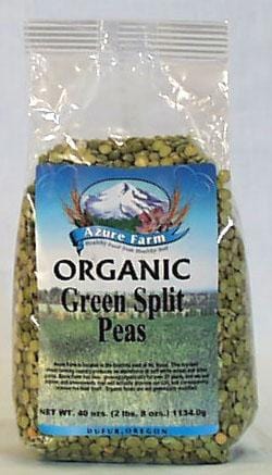 Azure Farm Green Split Peas Organic - 40 ozs.