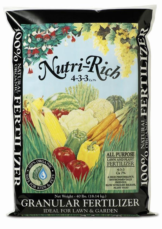 where to buy plant fertilizer Buy Nutri-Rich Fertilizer Granules 4-3-2 Organic - 40 lbs