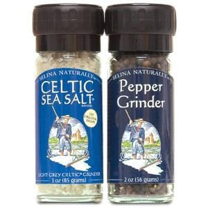 Celtic Sea Salt Salt & Pepper Grinder Set  - 1 set