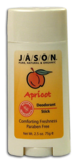 Jason Apricot Deodorant Stick - 2.5 ozs.