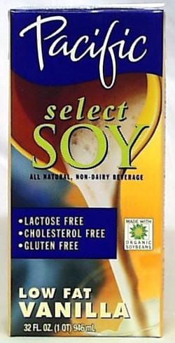 Pacific Foods Select Soy Beverage Low Fat Vanilla - 32 ozs.