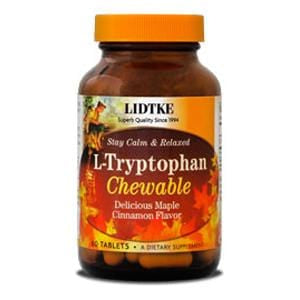 Lidtke Technologies L-Tryptophan-Chewable, Maple Cinnamon Flavor - 90 tablets