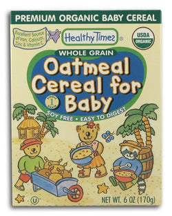 Healthy Times Oatmeal Cereal Organic - 12 x 6 ozs.