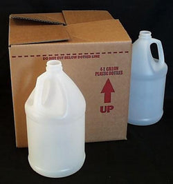 Packaging Supplies Empty Plastic Gallons w/ Lids - 4 x 1 Gal.