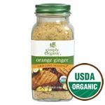 Simply Organic Orange Ginger Seasoning Organic Gluten-Free 4.24 oz