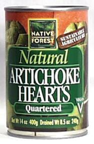 Native Forest Artichoke Hearts Quartered - 14.12 ozs.