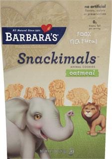 Buy Barbara's Bakery Snackimals Oatmeal Wheat Free - 7.5 ozs. | Health ...