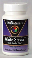 NuNaturals Stevia White Quick Dissolve Tablets - 150 tablets