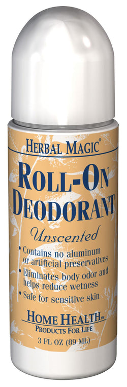 Home Health Herbal Magic Deodorant Unscented Roll-on - 3 ozs.