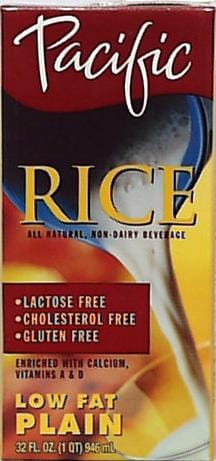 Pacific Foods Rice Milk Original Low Fat Non-Dairy - 12 x 1 Qt.