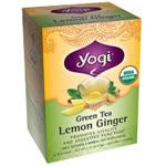 Yogi Tea Green Tea (contains caffeine) Lemon Ginger  Organic 16 ct