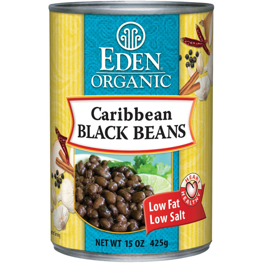 Eden Foods Caribbean Black Beans Organic - 12 x 15 ozs.