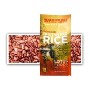 Lotus Foods Bhutan Red Rice - 6 x 15 oz