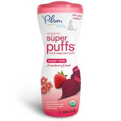 Plum Organics Super Puffs, Reds-Strawberry & Beet, Organic - 8 x 1.5 oz