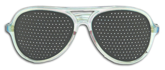 Natural Eyes Pinhole Glasses Adult Blue Laser - 1 pair