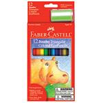 Faber Castell Pencils Jumbo Triangular Colored EcoPencils 12 count