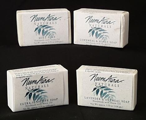 Neem Aura Handmade Soap Lavender & Oatmeal - 3.30 ozs.